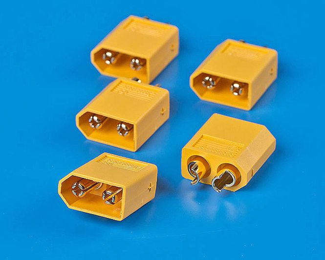 Hovedbilde XT60 Regulator-støpsel gull 5 stk.