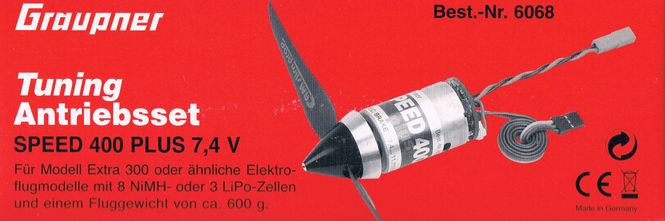 Hovedbilde Motor Speed 400 Plus 7,4 V med regulator, ...