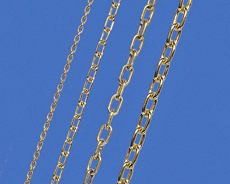 Ankerkjetting 2,5mm. 1 m.